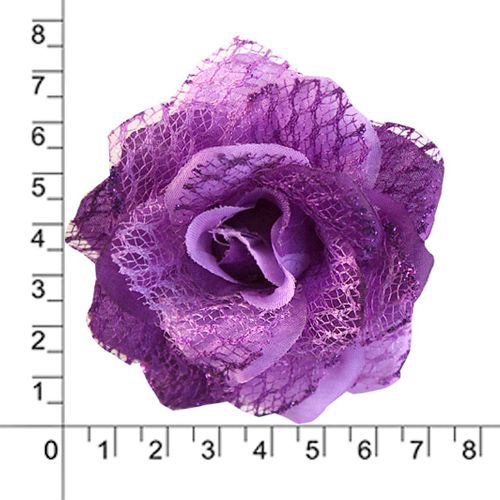 2038-6095 Брошь-цветок, 7,7 см, упак./12 шт.