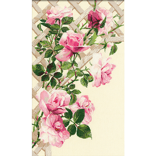 898 Набор для вышивания Riolis 'Розовые розы', 35*55 см