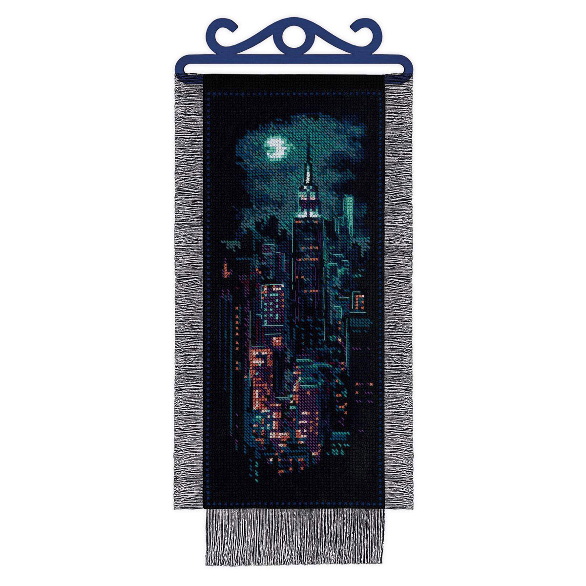 1992 Набор для вышивания Риолис 'Ночной Нью-Йорк' 15*31см
