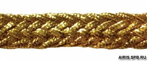 С936 Тесьма плетеная отделочная, золото, 5 мм*30 м