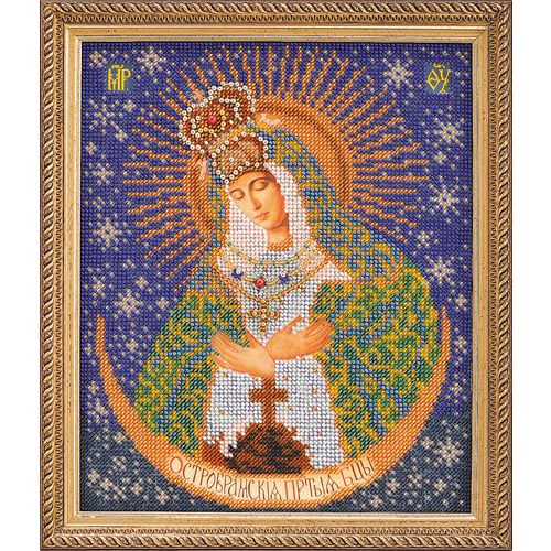 В161 Набор для вышивания бисером 'Кроше' 'Острабрамская Богородица', 20x24 см