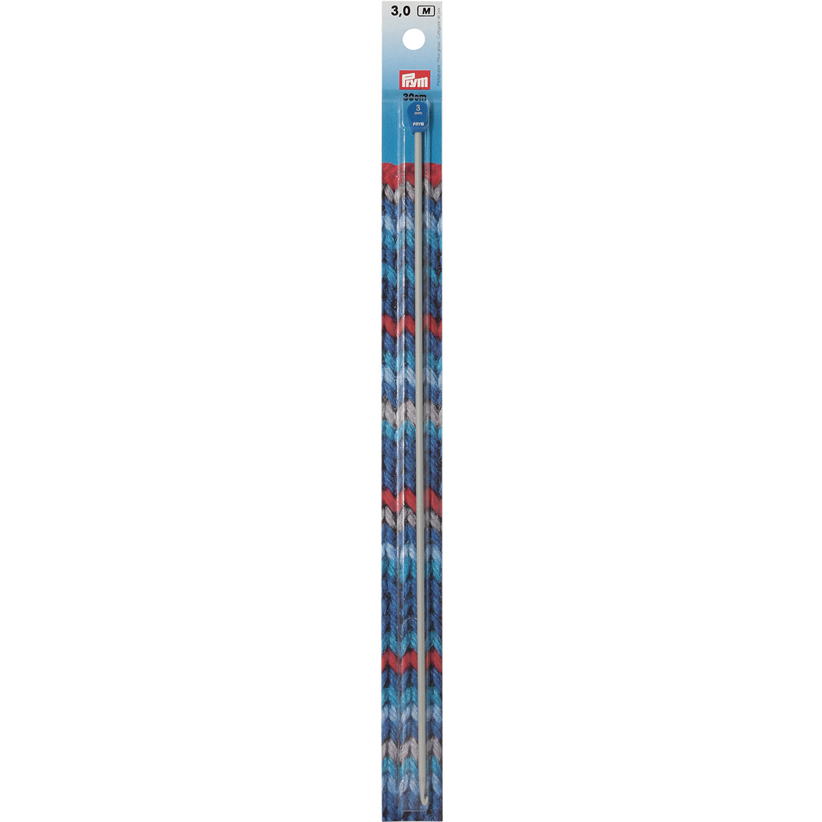 195215 Крючок для вязания тунисский, 3 мм*30 см, Prym