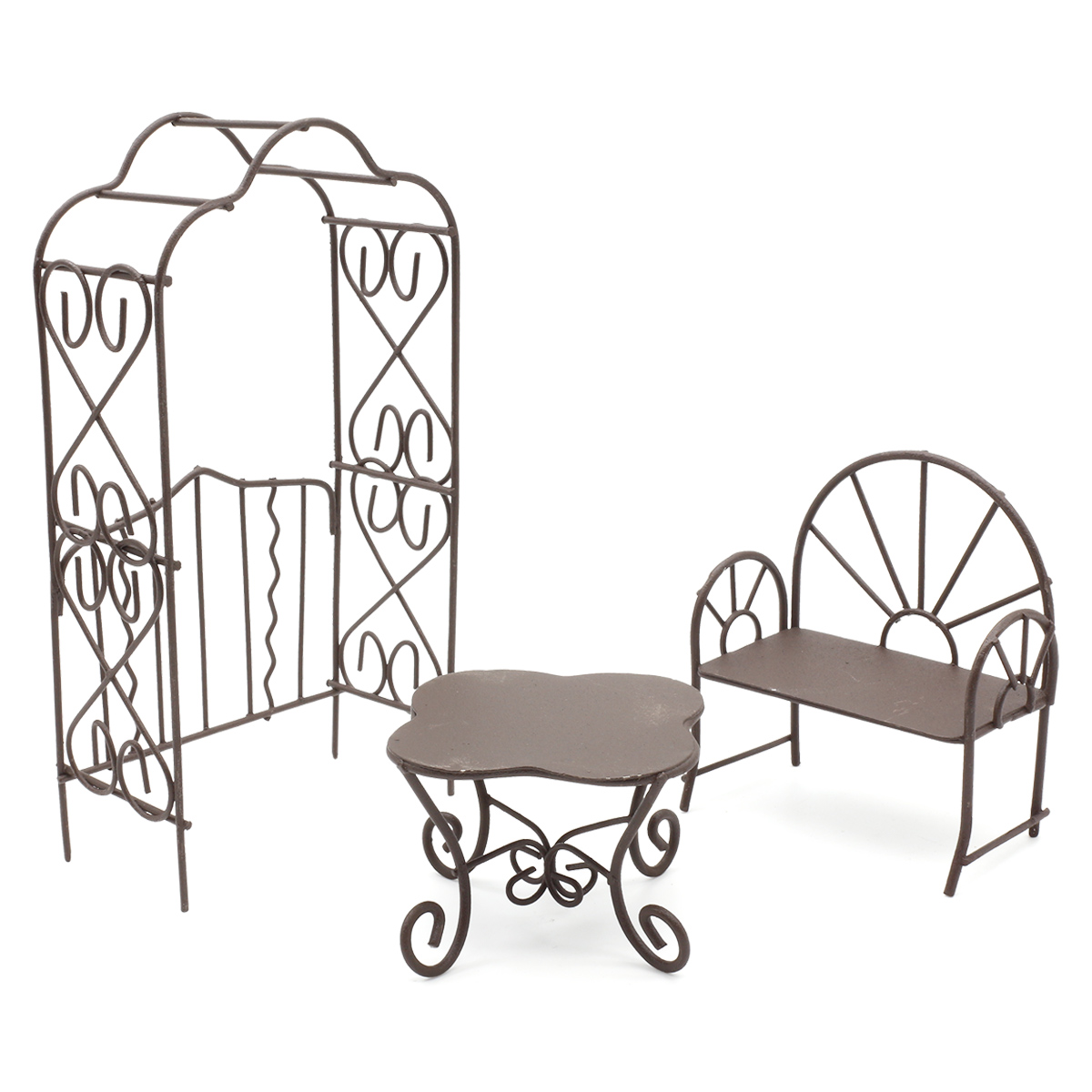 Мебель для куклы, 3 предмета (стол, скамейка, арка), Astra&Craft