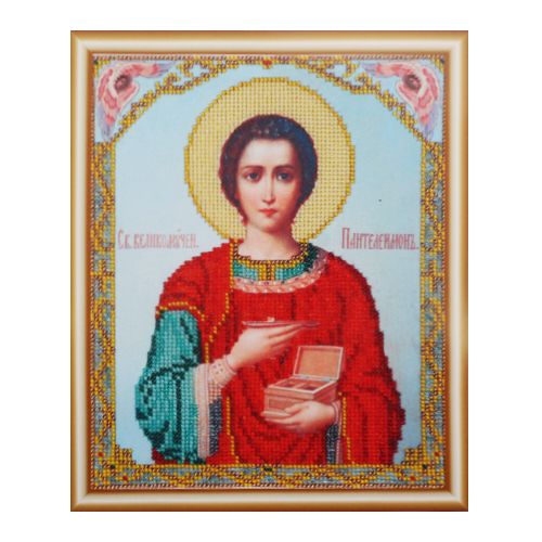 БН-4004 Набор для вышивания бисером Hobby&Pro 'Святой Великомученик Пантелеймон', 19*23 см