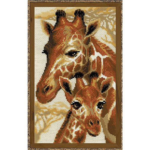 1697 Набор для вышивания Риолис 'Жирафы' 22*38см