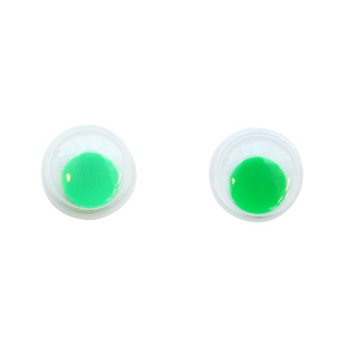 TEY-008 Глаза бегающие 10мм, зеленые