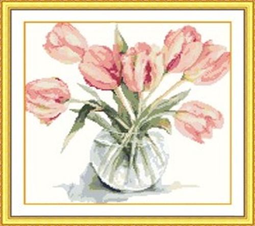 7432 Мозаика Cristal 'Букет тюльпанов', 45*43 см